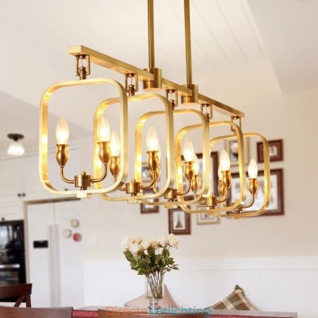 Retro Rustieke Luxe Messing Hanglamp Kroonluchter Retro Rustieke Luxe Messing Hanglamp Kroonluchter