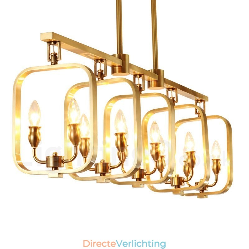 Retro Rustieke Luxe Messing Hanglamp Kroonluchter