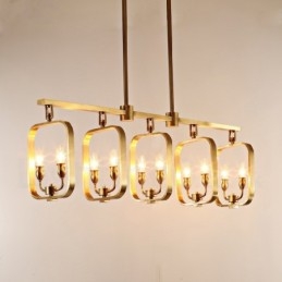Retro Rustieke Luxe Messing Hanglamp Kroonluchter