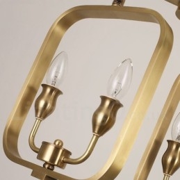 Retro Rustieke Luxe Messing Hanglamp Kroonluchter