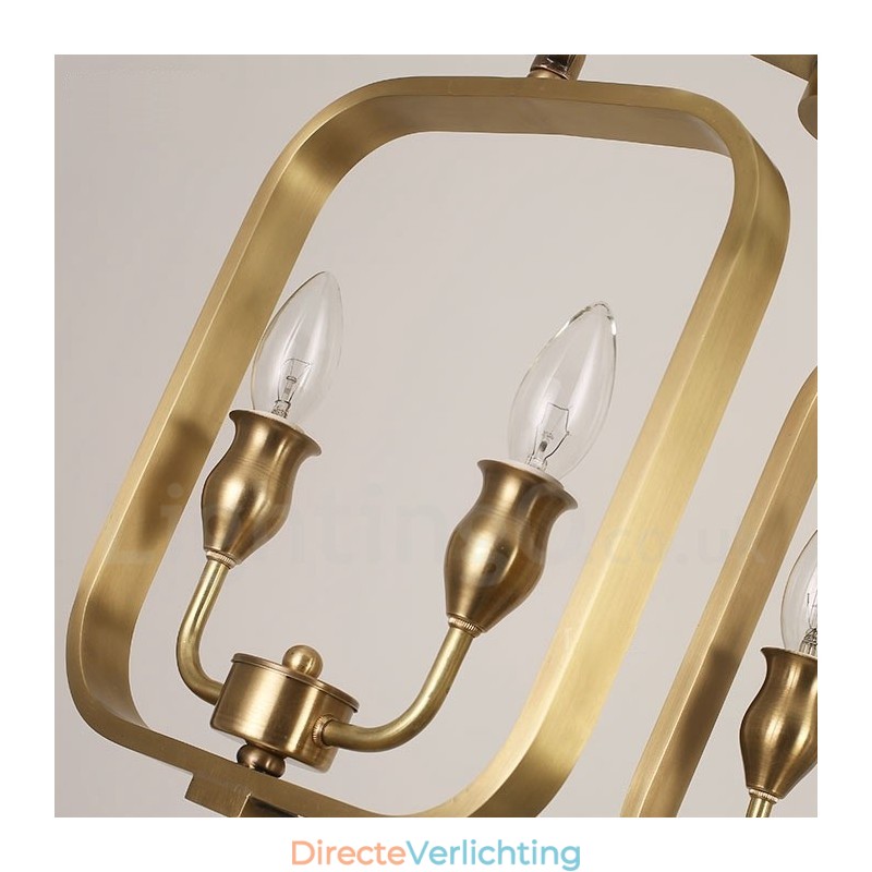 Retro Rustieke Luxe Messing Hanglamp Kroonluchter