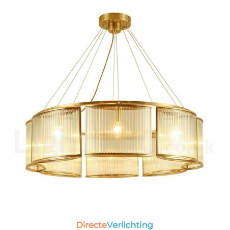 8-lichts retro rustieke luxe messing hanglamp kroonluchter met glazen kap 8-lichts retro rustieke luxe messing hanglamp kroonluchter met glazen kap