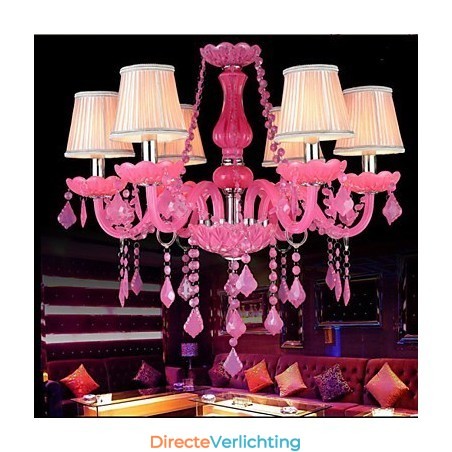 Koffielamp Project Light Kaars Kristal Hanglamp Roze A Koffielamp Project Light Kaars Kristal Hanglamp Roze A