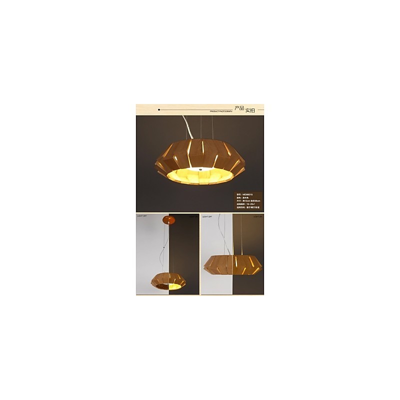 Kroonluchter Landelijk Hout Bamboe