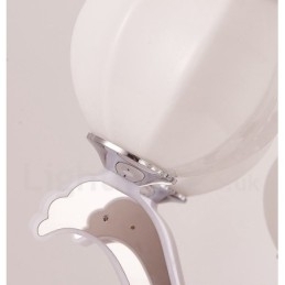 6-lichts moderne, eigentijdse luxe hanglamp kroonluchter met glazen kap
