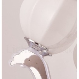 8-lichts moderne, eigentijdse luxe hanglamp kroonluchter met glazen kap