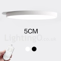 Ultradunne dimbare moderne eigentijdse Scandinavische stijl plafondlampen met acryl kap met afstandsbediening. Kan ook als wandlamp worden gebruikt.