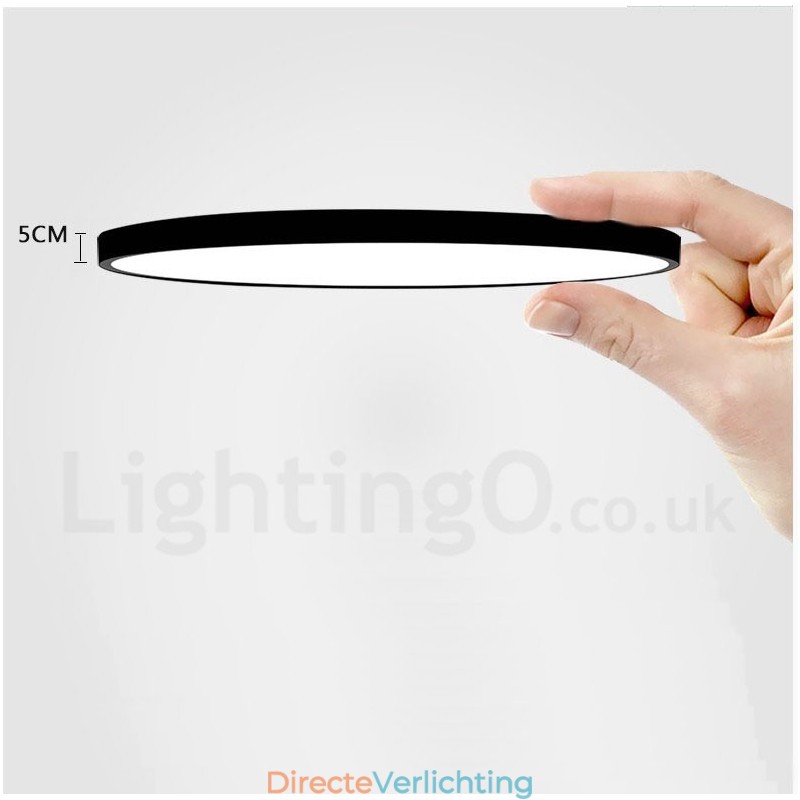 Ultradunne dimbare moderne eigentijdse Scandinavische stijl plafondlampen met acryl kap met afstandsbediening. Kan ook als wandlamp worden gebruikt.