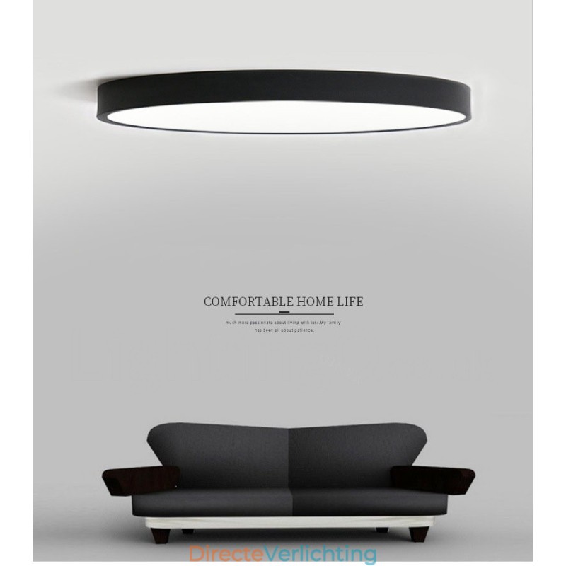 Ultradunne dimbare moderne eigentijdse Scandinavische stijl plafondlampen met acryl kap met afstandsbediening. Kan ook als wandlamp worden gebruikt.