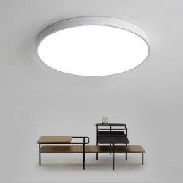 Ultradunne dimbare moderne eigentijdse Scandinavische stijl plafondlampen met acryl kap met afstandsbediening. Kan ook als wandlamp worden gebruikt.