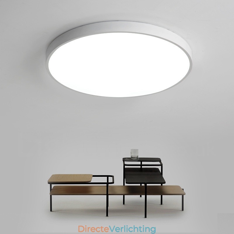 Ultradunne dimbare moderne eigentijdse Scandinavische stijl plafondlampen met acryl kap met afstandsbediening. Kan ook als wandlamp worden gebruikt.