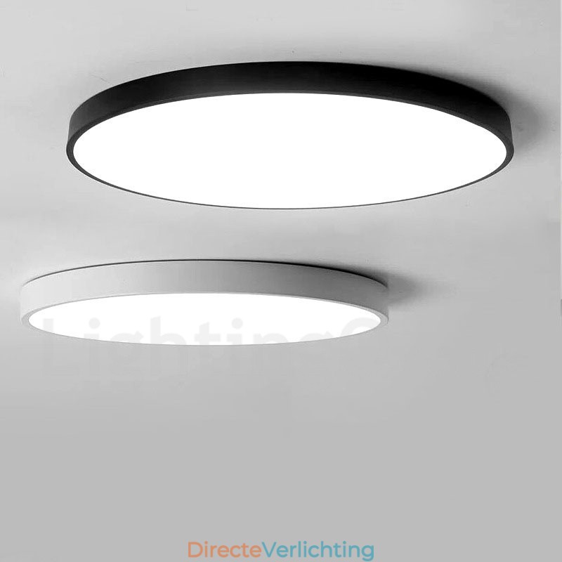 Ultradunne dimbare moderne eigentijdse Scandinavische stijl plafondlampen met acryl kap met afstandsbediening. Kan ook als wandlamp worden gebruikt.