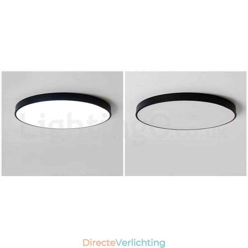 Ultradunne dimbare moderne eigentijdse Scandinavische stijl plafondlampen met acryl kap met afstandsbediening. Kan ook als wandlamp worden gebruikt.