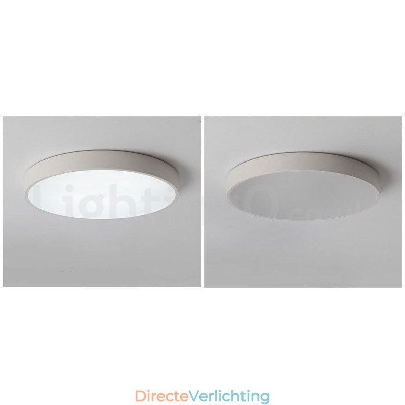 Ultradunne dimbare moderne eigentijdse Scandinavische stijl plafondlampen met acryl kap met afstandsbediening. Kan ook als wandlamp worden gebruikt.