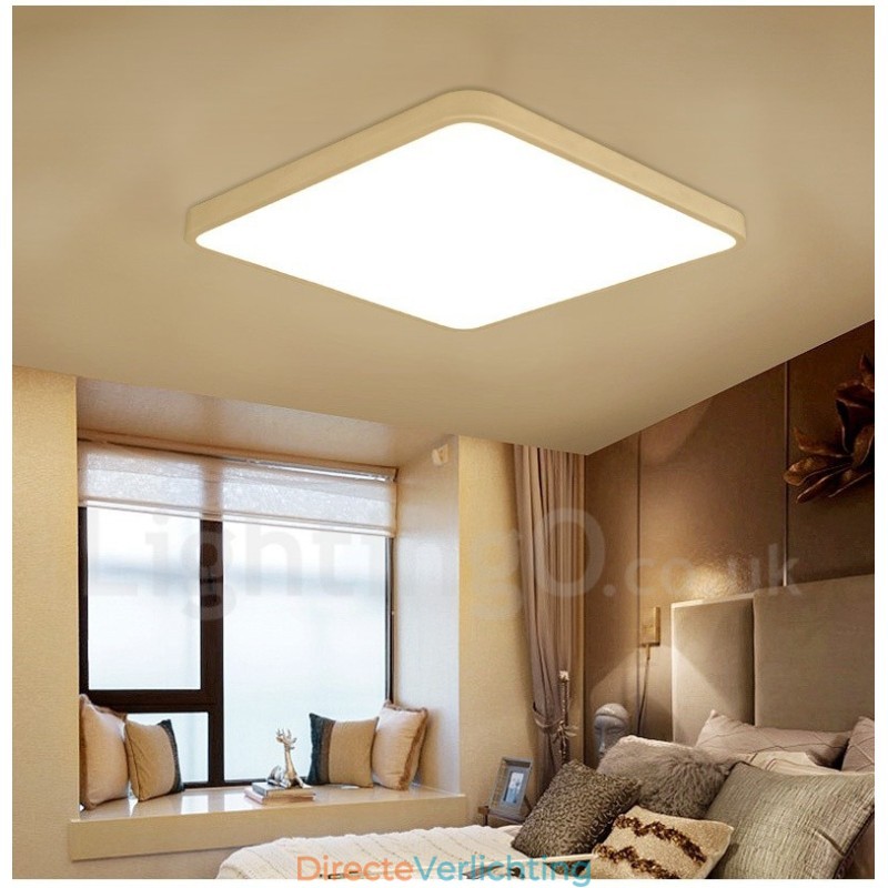 Dimbare moderne eigentijdse Scandinavische stijl plafondlampen met acryl kap en afstandsbediening