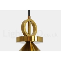 Puur koperen moderne eigentijdse Scandinavische stijl Rise and Fall hanglamp messing plafondlamp