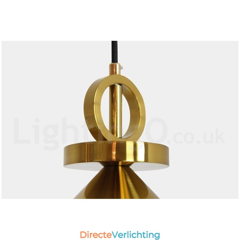Puur koperen moderne eigentijdse Scandinavische stijl Rise and Fall hanglamp messing plafondlamp