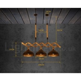 3-lichts hanglamp plafondlamp