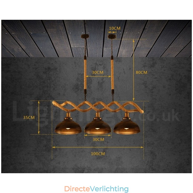 3-lichts hanglamp plafondlamp
