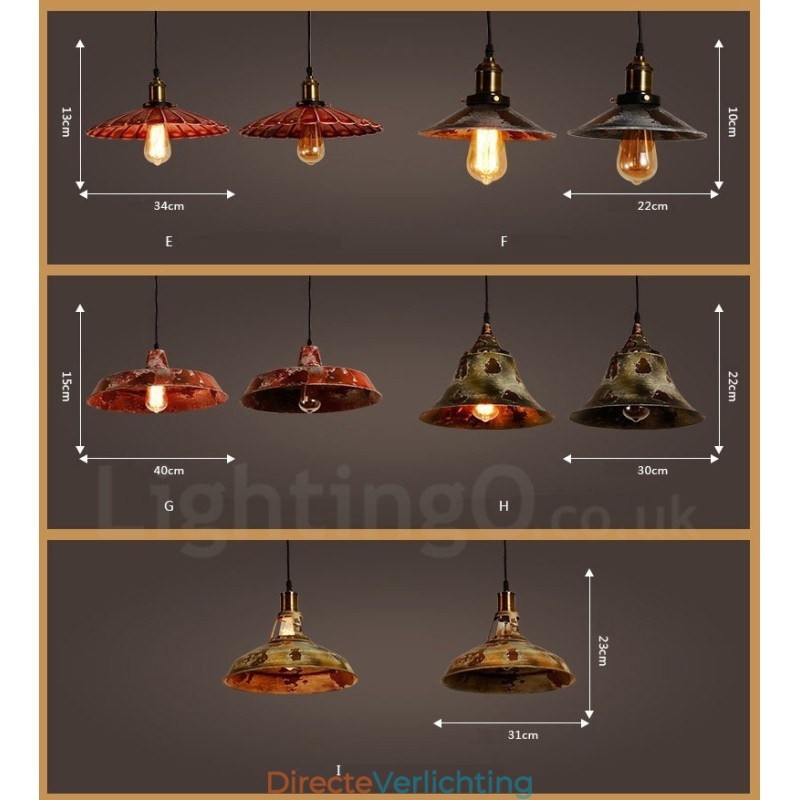 1 Licht Rustieke Lodge Retro Vintage Hanglamp Loft