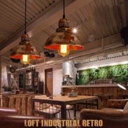 1 Licht Rustieke Lodge Retro Vintage Hanglamp Loft