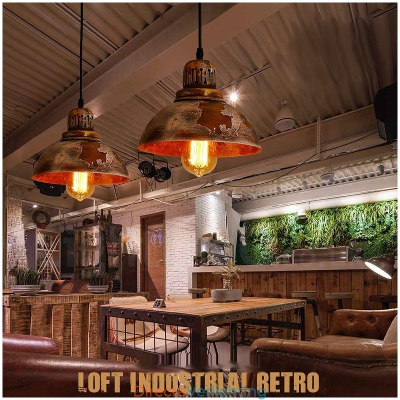 1 Licht Rustieke Lodge Retro Vintage Hanglamp Loft