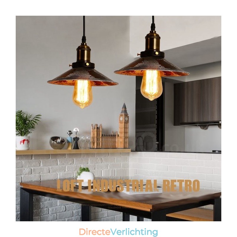 1 Licht Rustieke Lodge Retro Vintage Hanglamp Loft