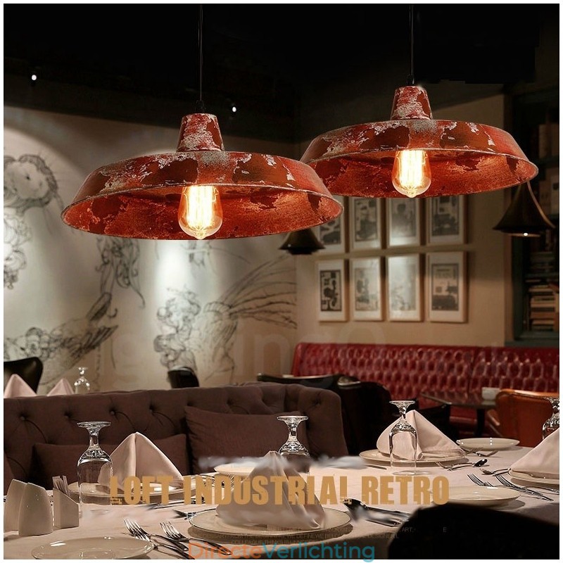 1 Licht Rustieke Lodge Retro Vintage Hanglamp Loft