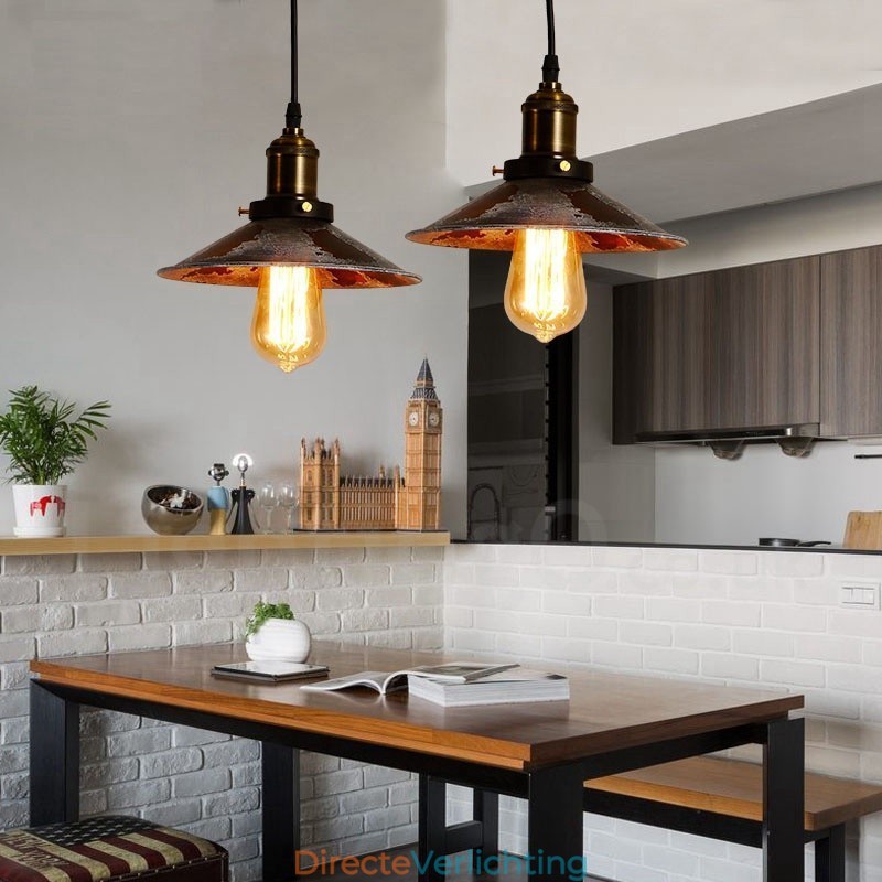 1 Licht Rustieke Lodge Retro Vintage Hanglamp Loft