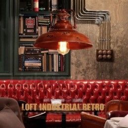 1 Licht Rustieke Lodge Retro Vintage Hanglamp Loft