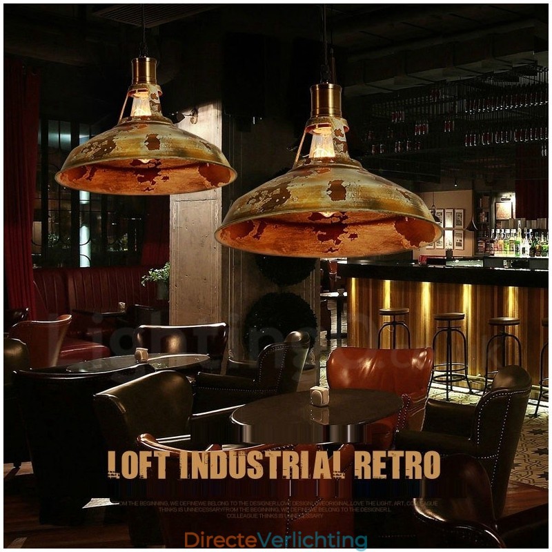 1 Licht Rustieke Lodge Retro Vintage Hanglamp Loft