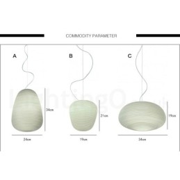 1 Lichts Moderne Hedendaagse Hanglamp Plafondlamp met Glazen Kap