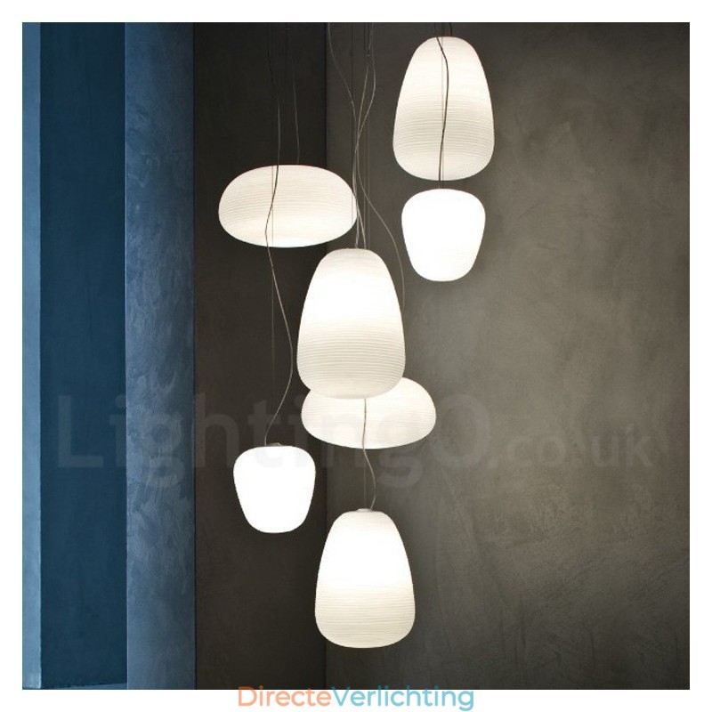 1 Lichts Moderne Hedendaagse Hanglamp Plafondlamp met Glazen Kap