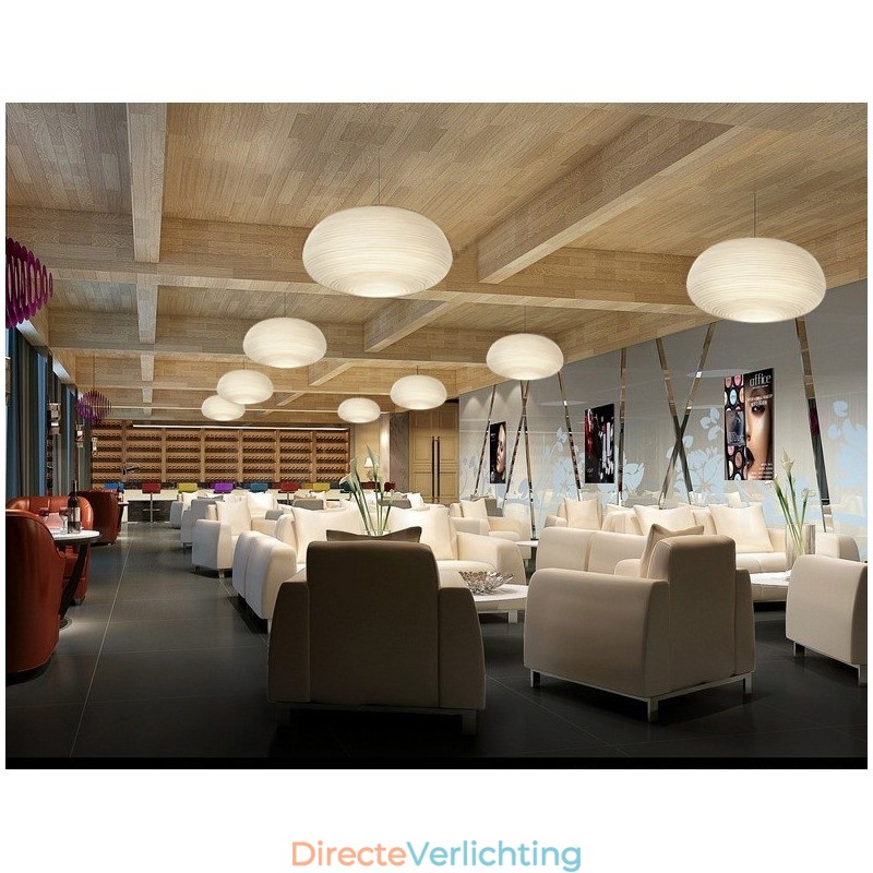 1 Lichts Moderne Hedendaagse Hanglamp Plafondlamp met Glazen Kap