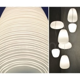 1 Lichts Moderne Hedendaagse Hanglamp Plafondlamp met Glazen Kap