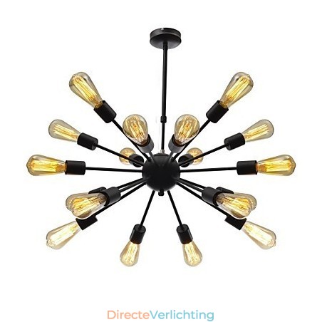 Minimalistische radiale kroonluchter met 18 lampen in Noord-Amerikaanse stijl Minimalistische radiale kroonluchter met 18 lampen in Noord-Amerikaanse stijl