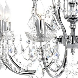 Elegante kristallen kroonluchter met 8 lampen