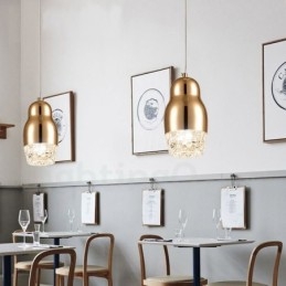 Moderne, eigentijdse hanglamp van aluminiumlegering met 1 lichtbron en acrylkap