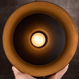 Kroonluchter Rustieke Lodge Drum Metalen Hanglamp