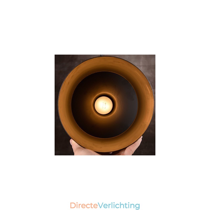 Kroonluchter Rustieke Lodge Drum Metalen Hanglamp