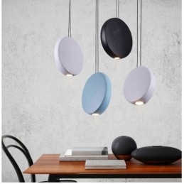 Moderne, eigentijdse hanglamp met 1 lichtbron van aluminiumlegering en aluminiumlegeringskap