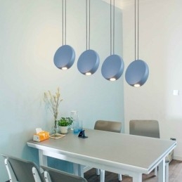 Moderne, eigentijdse hanglamp met 1 lichtbron van aluminiumlegering en aluminiumlegeringskap