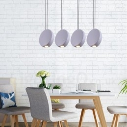 Moderne, eigentijdse hanglamp met 1 lichtbron van aluminiumlegering en aluminiumlegeringskap