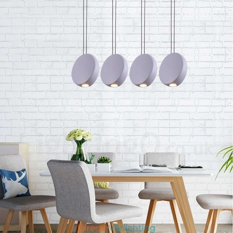 Moderne, eigentijdse hanglamp met 1 lichtbron van aluminiumlegering en aluminiumlegeringskap