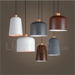 Moderne, eigentijdse hanglamp met 1 lichtbron van aluminiumlegering en aluminiumlegeringskap