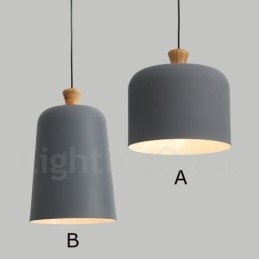 Moderne, eigentijdse hanglamp met 1 lichtbron van aluminiumlegering en aluminiumlegeringskap