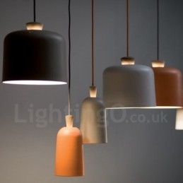 Moderne, eigentijdse hanglamp met 1 lichtbron van aluminiumlegering en aluminiumlegeringskap