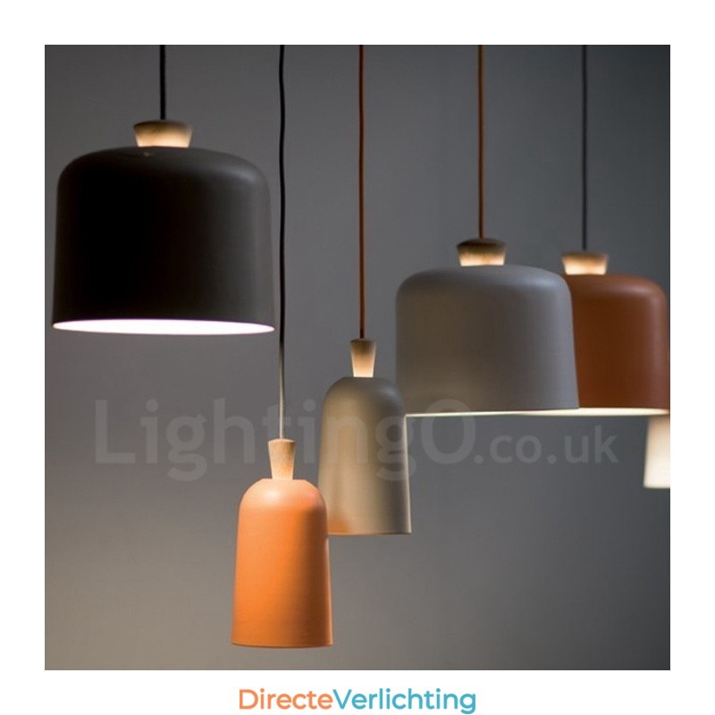 Moderne, eigentijdse hanglamp met 1 lichtbron van aluminiumlegering en aluminiumlegeringskap