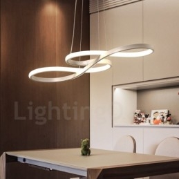Moderne, eigentijdse hanglamp van aluminiumlegering met acrylkap