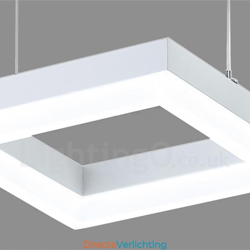 Moderne, eigentijdse hanglamp van aluminiumlegering met 3 lampen en acryl kap